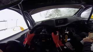 This is how rally in snow looks from the drivers perspective