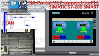 TIA Portal V17 connect with PLC S7-200 Smart testing and simulation