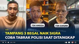 Tampang 3 Begal Naik Sigra, 1 Rekannya Tewas karena Coba Tabrak Polisi Saat Ditangkap