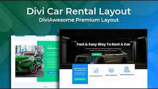 Divi Car Rental Layout - Divi Layouts by Divi Awesome