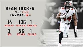 Sean Tucker Week 6 Replay: Every Run, Target, and Catch @ New Orleans Saints