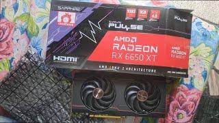 Sapphire Pulse amd radeon rx 6650 xt 8gb pcie 4 0 1080 fhd graphic card unboxing, Subscribe please