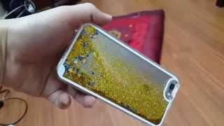 Glitter cover Star Dynamic Liquid Back Case for iphone