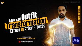 Advanced Outfit Transformation Effect in After Effects | #shorts | Abishek's Imaginations