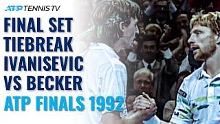 Boris Becker vs Goran Ivanisevic Crazy Final Set Tiebreak | 1992 ATP Tour Finals