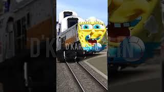 Kereta api berubah spongebob#shorts#keretaapi#railway