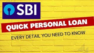 SBI Quick Personal Loan| SBI Personal Loan| Apply For SBI personal Loan|