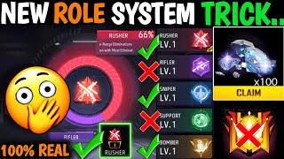New Role system Free Fire Rusher Free Fire Rifler Free Fire Sniper free fire Support & Role System ?