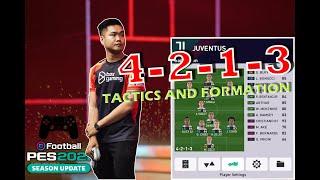 CHƠI PES THEO PHONG CÁCH TABI | 4-2-1-3 TACTICS & FORMATION | PES 2021