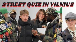 STREET QUIZ ON THE STREETS OF VILNIUS LITHUANIA!