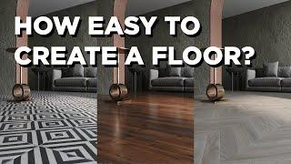 3dsMax Corona Photo Realistic Floor Material (Easy Way)