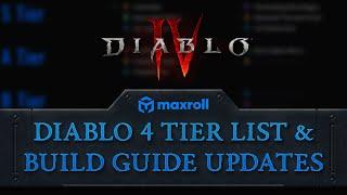 Tier List Updates: Leveling, Speed Farming, Endgame - Diablo 4