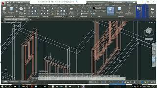 Autocad 3D modelisation complete d'un duplex moderne P24