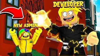 The DEVELOPER gave me the ADMIN MENU and you won't BELIEVE what it does.. (Roblox)