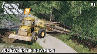 Cutting down forest| Forestry and PublicWorks |Somewhere in nowhere| Farming Simulator 19 |Episode 1