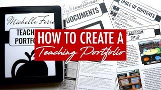 How to Create a Teaching Portfolio (Physical AND Digital Versions)
