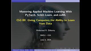 Ch1- 00 - Introduction to Machine Learning and Its applications