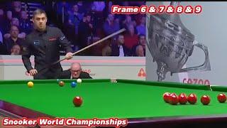 Snooker World Championships Ronnie O’Sullivan VS Jackson Page ( Frame 6 & 7 & 8 & 9 )