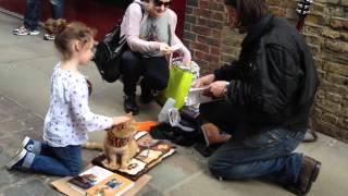 A Street Cat named Bob - signing books with James Bowen
