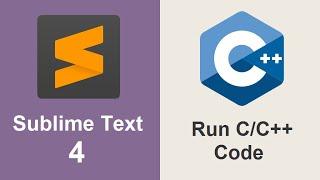 How to Run C/C++ Application Using Sublime Text 4