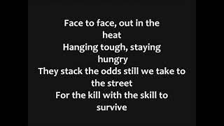 Survivor - Eye of the Tiger Lyrics