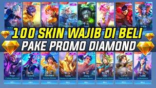 REKOMENDASI 100 SKIN YANG WAJIB DI BELI PROMO DIAMOND KUNING HARGA SKIN EPIC 1 DIAMOND MOBILE LEGEND