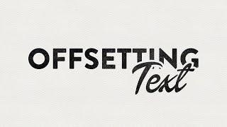 Illustrator CC CS6 Tutorial - Offsetting Text