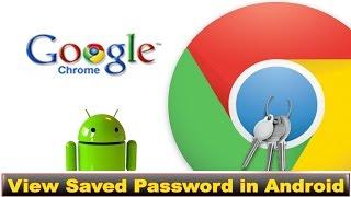 How to find saved passwords on google chrome in android