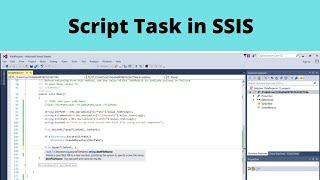 18 Script Task in SSIS | Using script task in SSIS