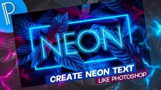 Create Neon Text on Android using Pixellab like Photoshop Cc || Glowing Text.