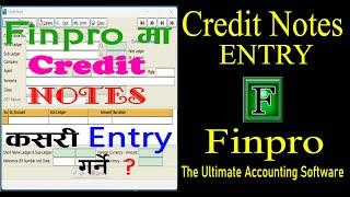 How To Credit Notes (Sales Return) Entry in Finpro Accounting Software I Collabrains IT Link P. Ltd.
