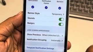 Telegram notifications not appearing on iPhone Lock Screen - Fix