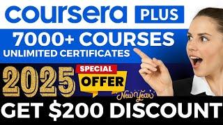 Coursera NEW YEAR Offer ALERT  7000+ Courses with Certificates  Coursera Plus Discount 2025