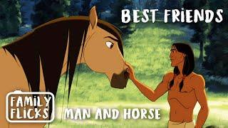 The Bond Between Spirit And Little Creek | Spirit: Stallion of the Cimarron (2002) | Family Flicks