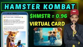 Hamster Kombat $HMSTR Token Withdrawal  | Hamster Kombat virtual card Bybit | hamster announcement