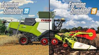 Farming Simulator 22 VS Farming Simulator 19 | New CLAAS TRION | Gameplay Comparison