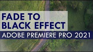 Fade to Black effect in Adobe premiere pro 2021  | Smooth Effects | How to do this