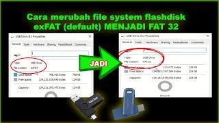 Cara merubah file sistem pada flashdisk menjadi FAT 32