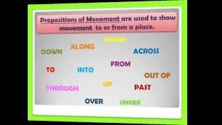 Prepositions of Movement