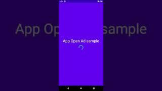 AdMob App Open Ads - Splash screen