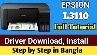 Epson L3100 Driver download and install step by step in bangla