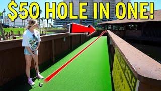 Make the Nearly IMPOSSIBLE Hole in One, Win $50!