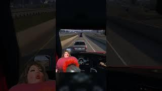 VALORIE BECOMES A TRUCKER.. #funny #gaming #twitch #meme #shorts  #cars #ats #trucking #satire