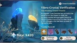 Event Guide | 420 Primogems | Vibro-Crystal Verification | Genshin Impact 3.5