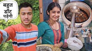 आज निकिता नें दाल ही जला दी ।। Pahadi Lifestyle Vlog ।। Namaste Pahad ।। Ashutosh Negi