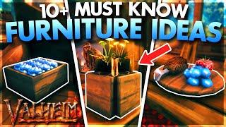 10+ FURNITURE Ideas in Valheim 2024 (Valheim Tips & Tricks)