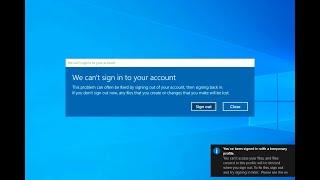 Windows 10 Temporary Profile Error solved  | User keeps logging in with temporary profile  solution