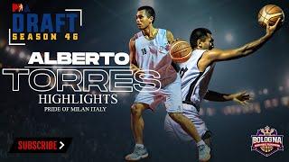 2021 PBA DRAFT PROSPECT - ALBERTO TORRES - MILAN ITALY