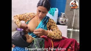 Open breastfeeding indian mom vlog 2024 || desi bhabhi breastfeeding || ‎‎‎@Breastfeeding-9 