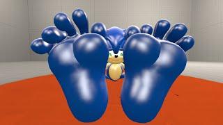 (SFM) Sonic blowing thumb feet inflation